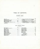 Table of Contents, Clay County 1909